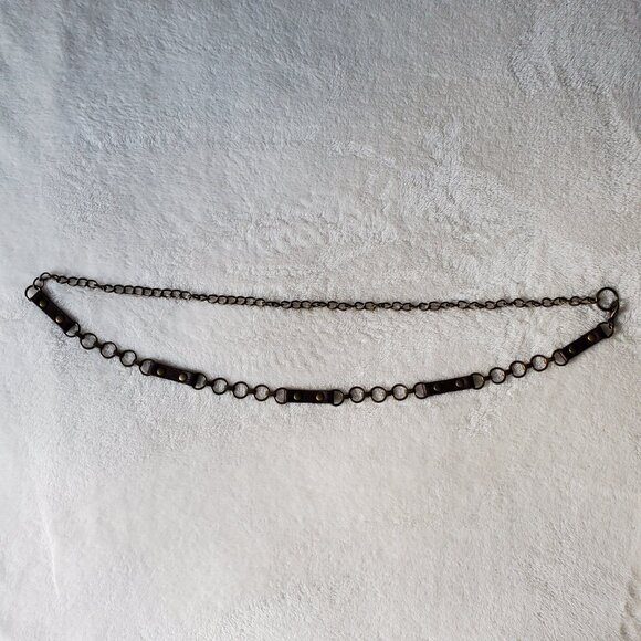 Vintage  Chain and Leather Belt - Picture 8 of 8